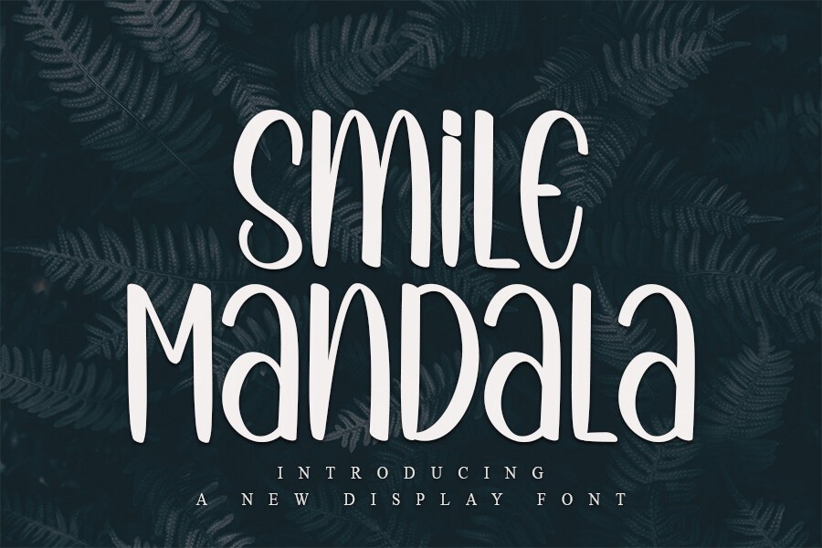 Smile Mandala Font preview