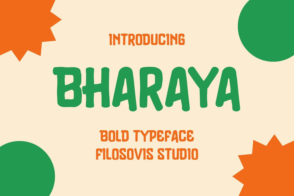 Bharaya Regular Font preview