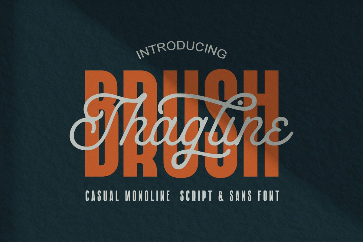 Brush Thagline Thagline Font preview