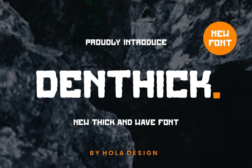 Denthick Regular Font preview