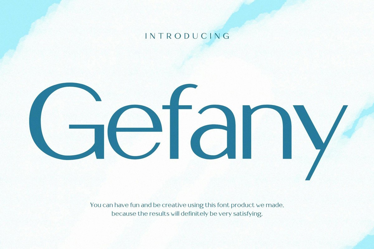 Gefany Font preview