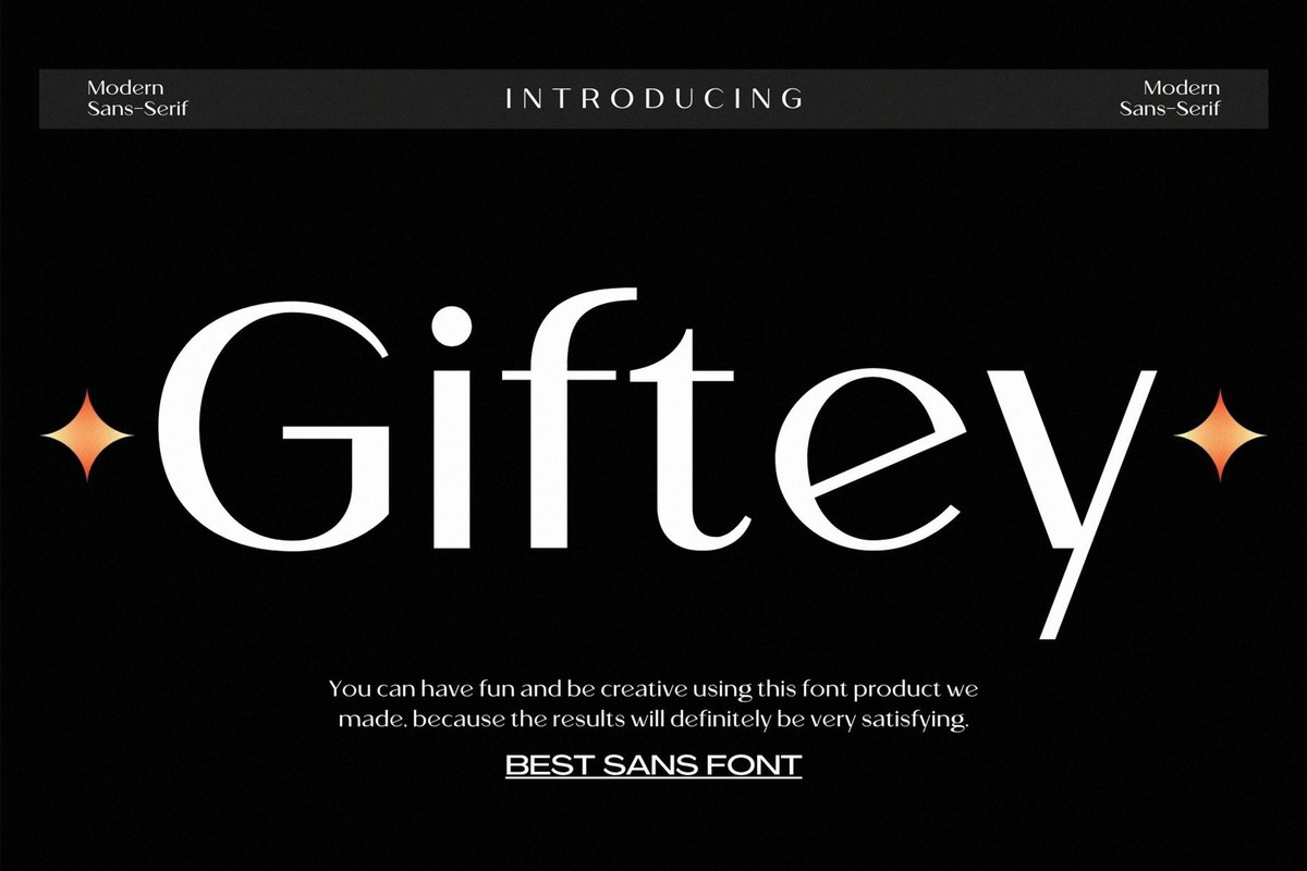 Giftey Font preview