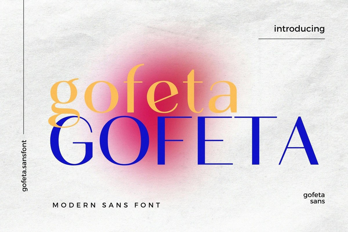 Gofeta Font preview