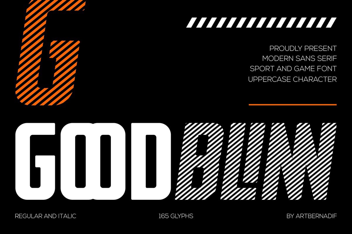 Goodblinn Italic Font preview