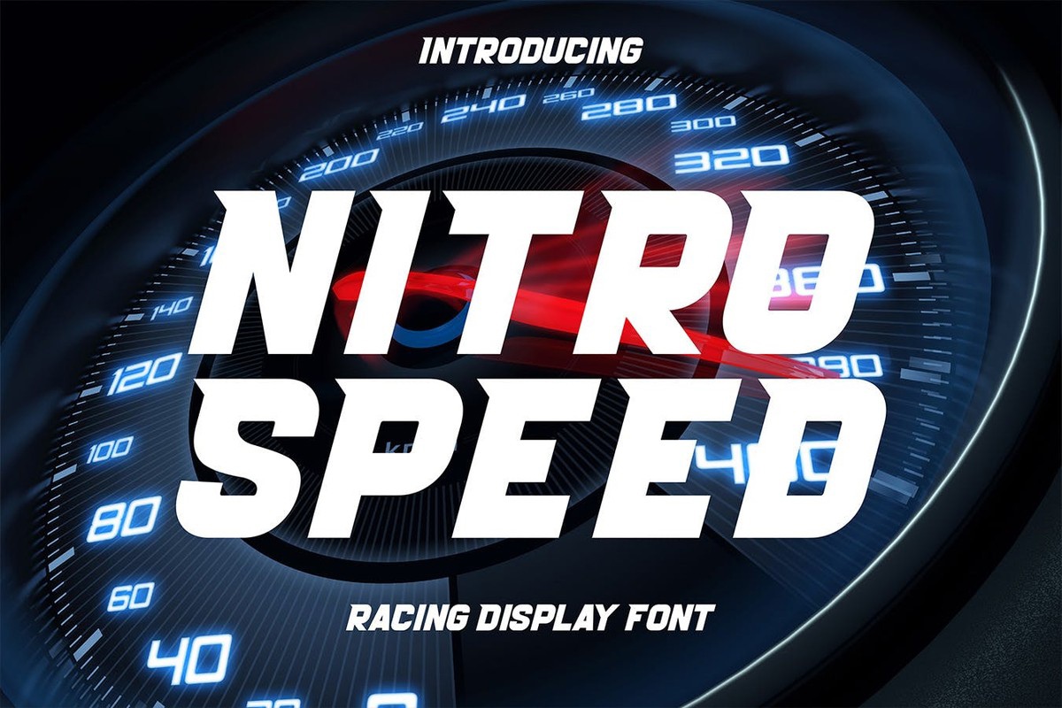 Nitro Speed Regular Font preview