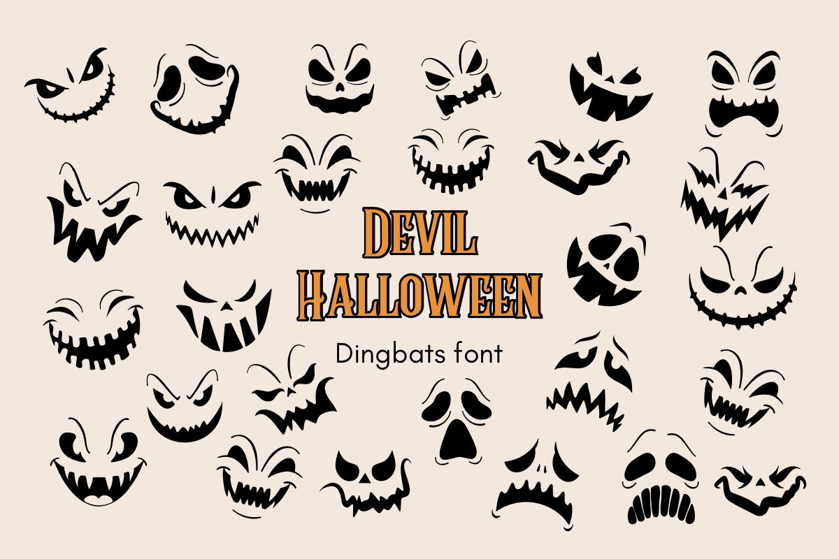 Devil Halloween Regular Font preview