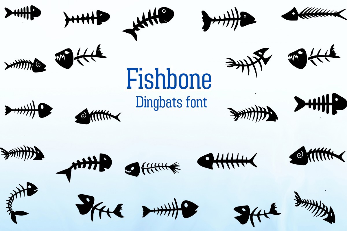 Fishbone Font preview