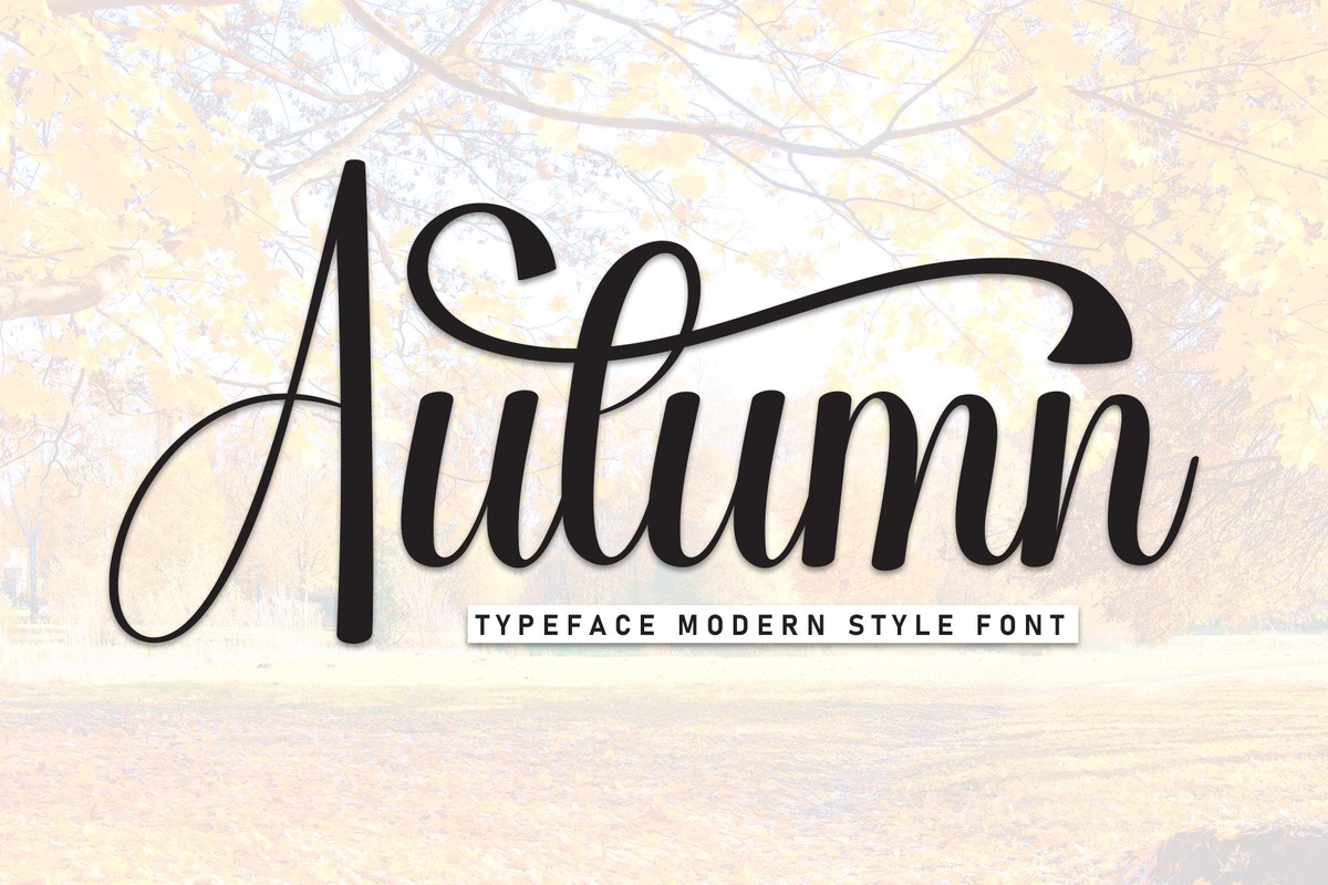 Auntumn Regular Font preview