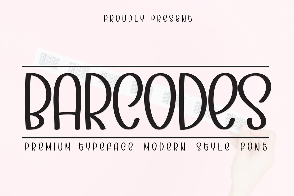 Barcodes Font preview