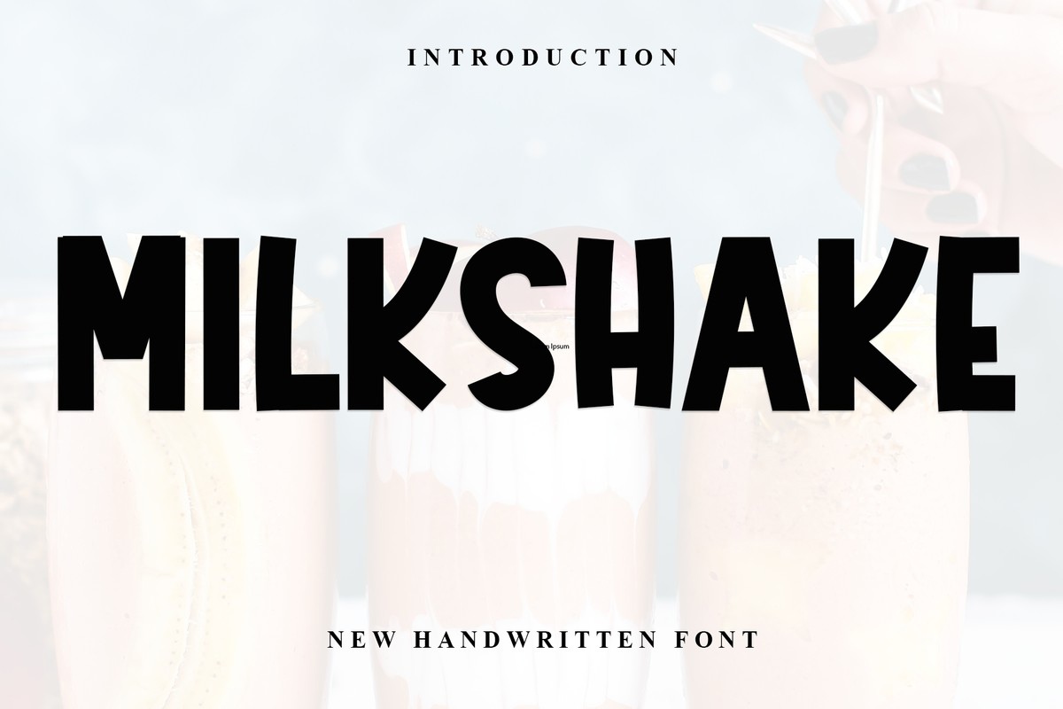 Milkshake Font preview