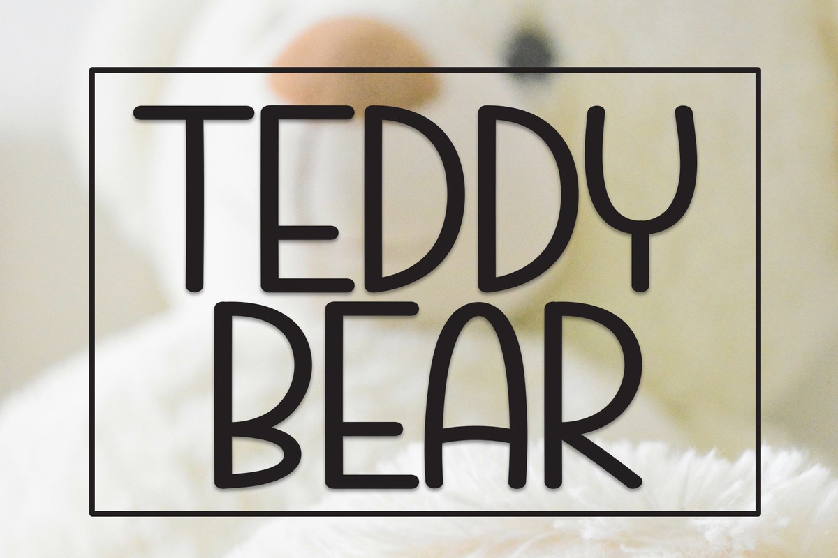 Teddy Bear Font preview