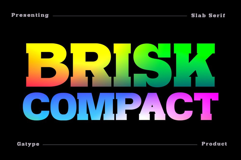 Brisk Compact Font preview