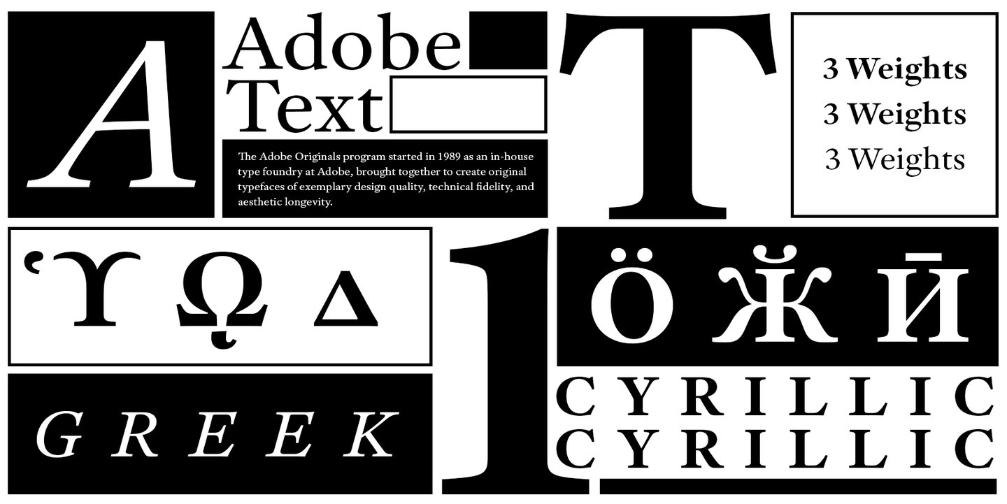 Adobe Text Pro Bold Font preview