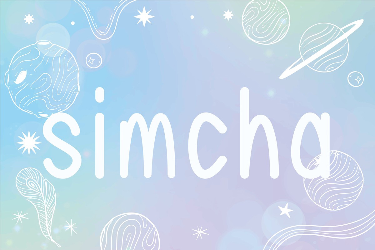 Simcha Font preview