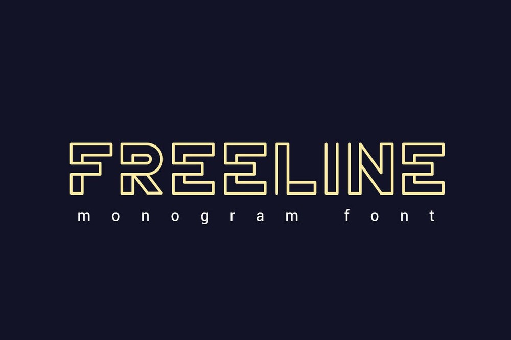 FreeLine Regular Font preview