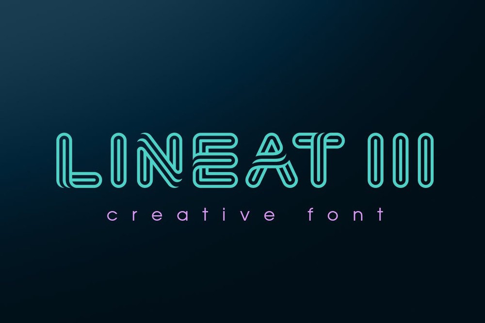 Lineat III Font preview