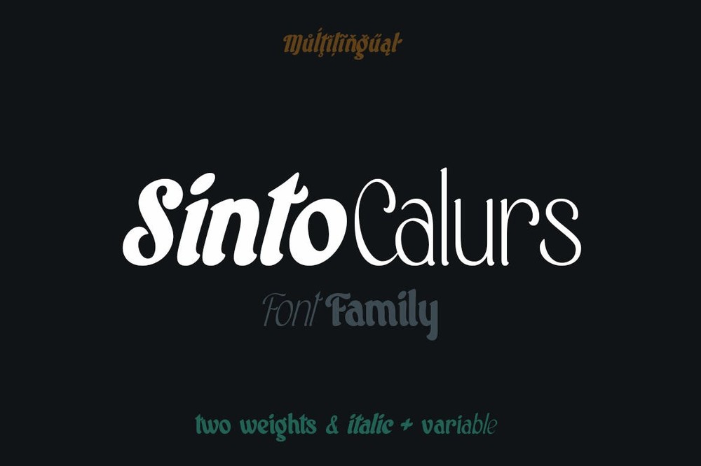 Sinto Calurs Bold Font preview