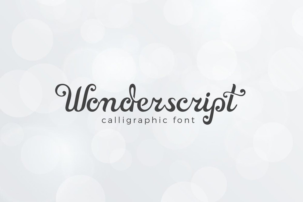 Wonderscript Regular Font preview