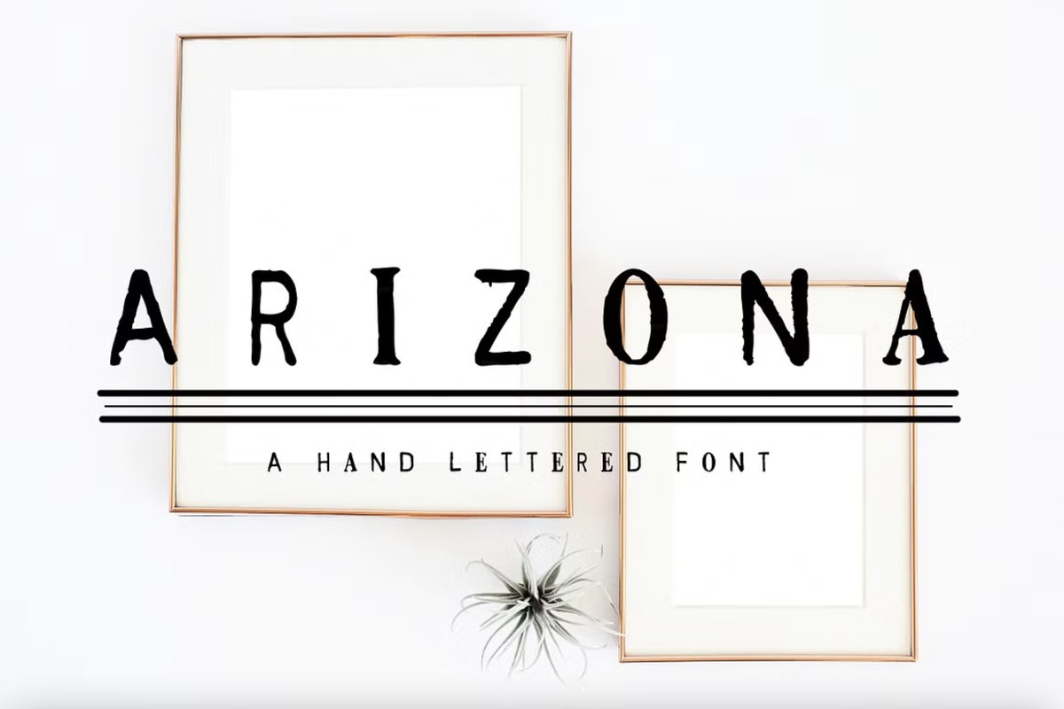 Arizona Regular Font preview