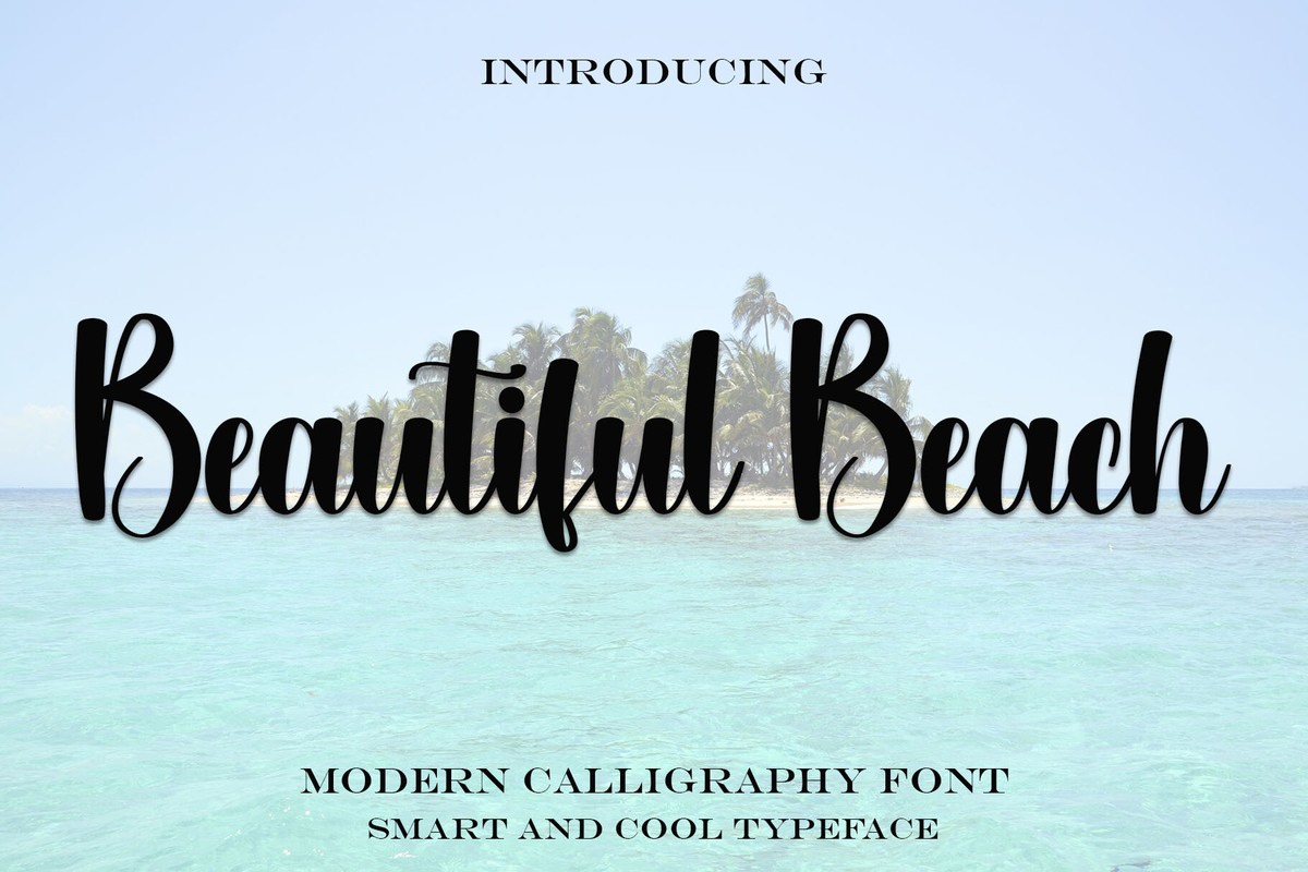 Beautiful Beach Regular Font preview