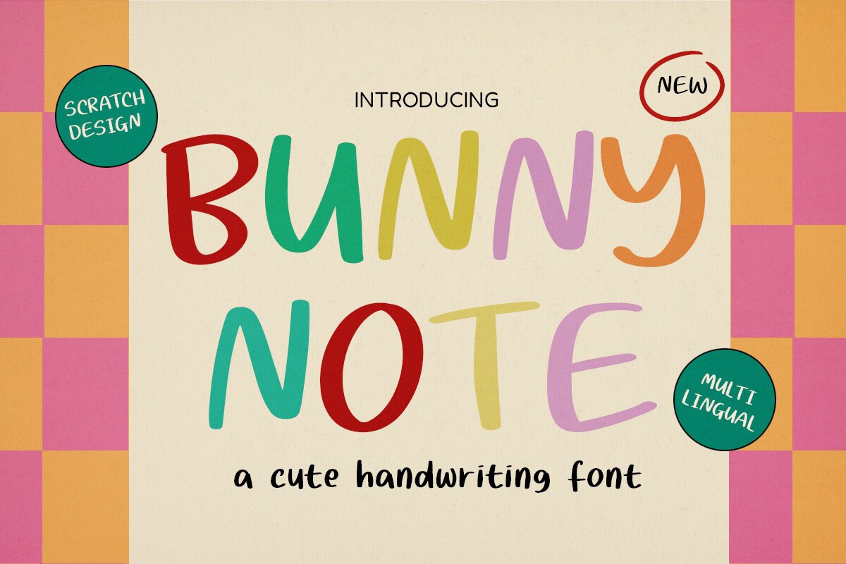 Bunnynote Font preview