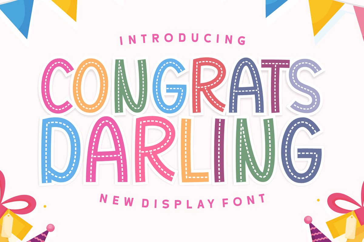 Congrats Darling Font preview