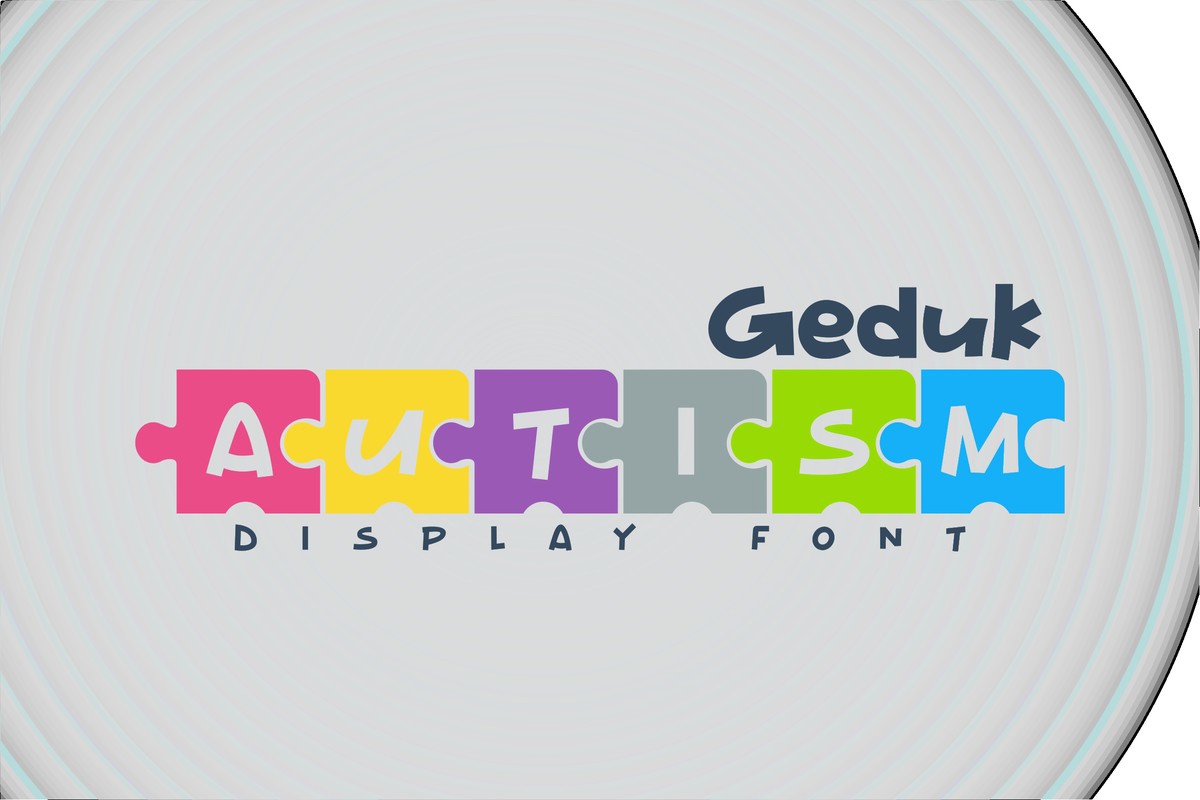 Geduk Autism Regular Font preview