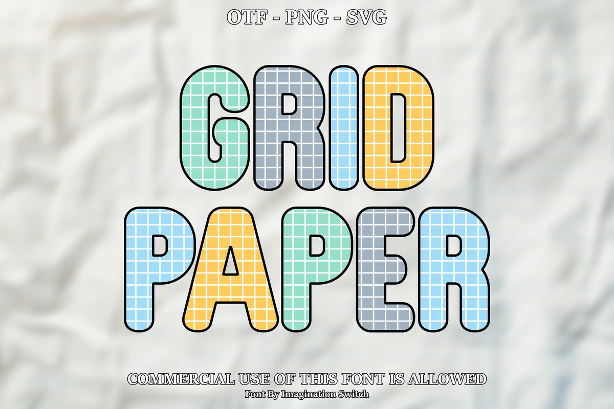 Grid Paper 2 Font preview