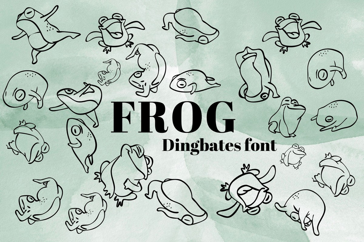 Frog Font preview