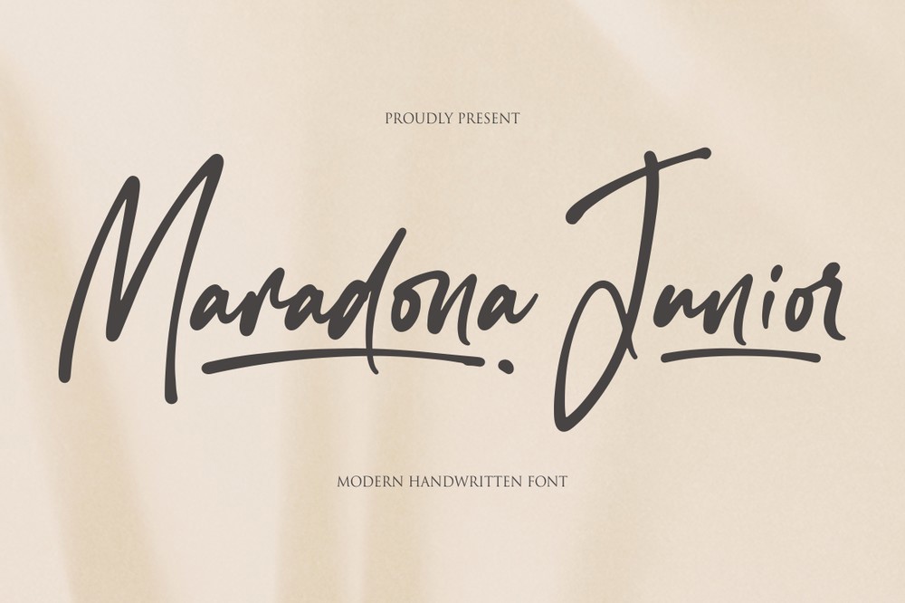 Maradona Junior Font preview