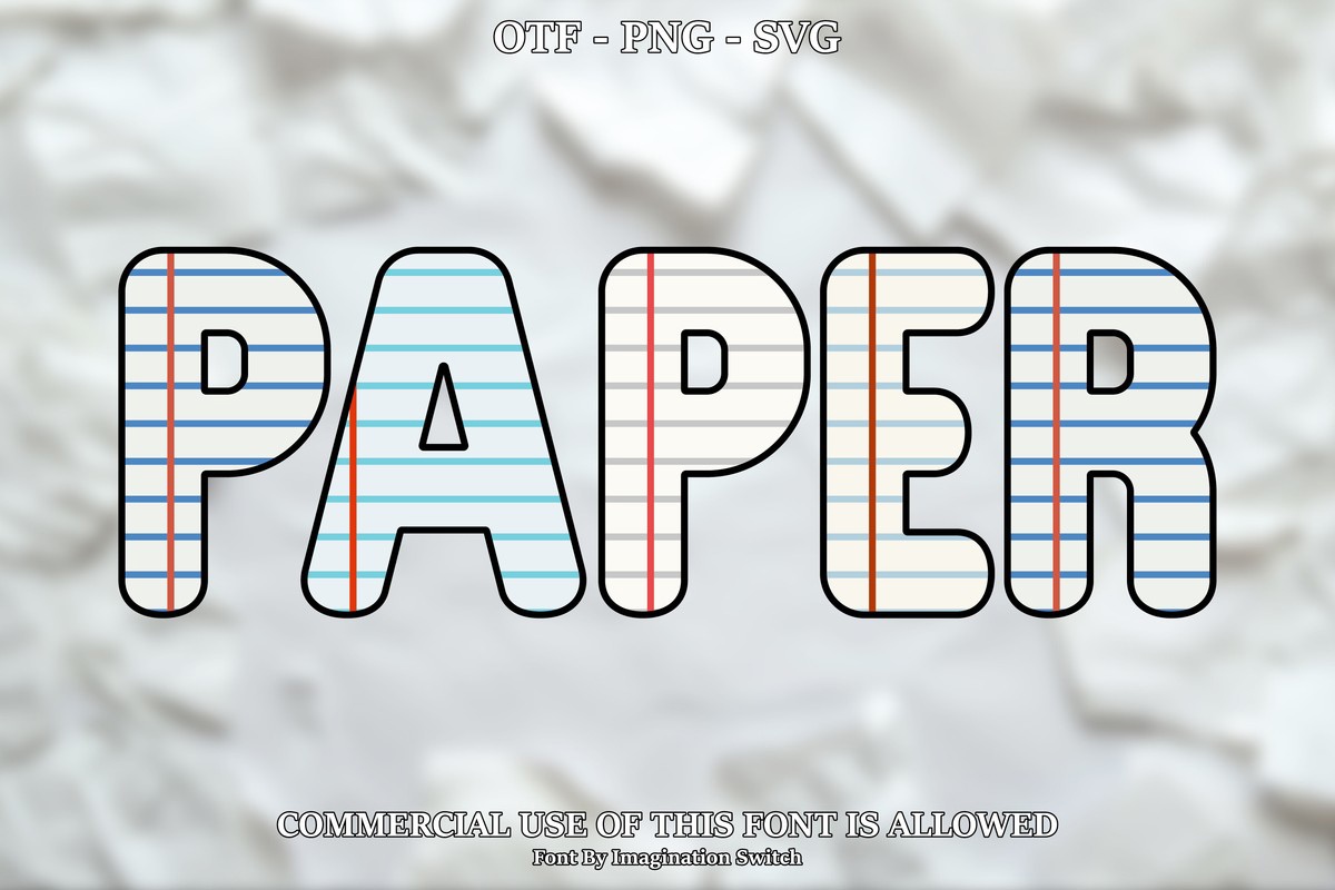 Paper 4 Font preview