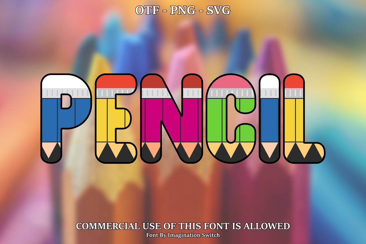 Pencil 4 Font | xFonts.pro