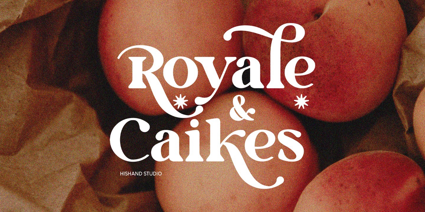 Royale & Caikes Italic Font preview