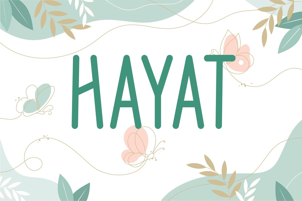 Hayat Regular Font preview