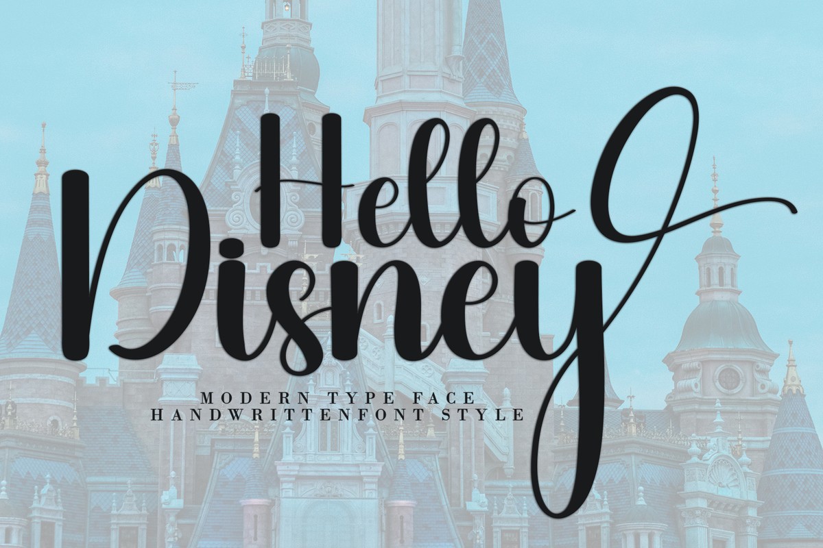 Hello Disney Regular Font preview