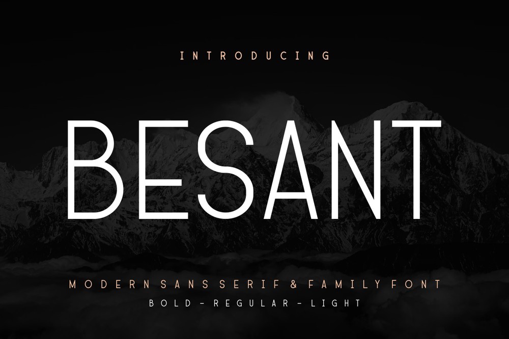 Besant Bold Font preview