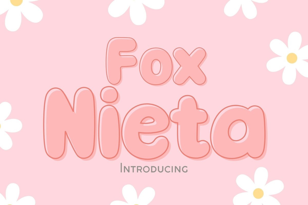 Fox Nieta Regular Font preview