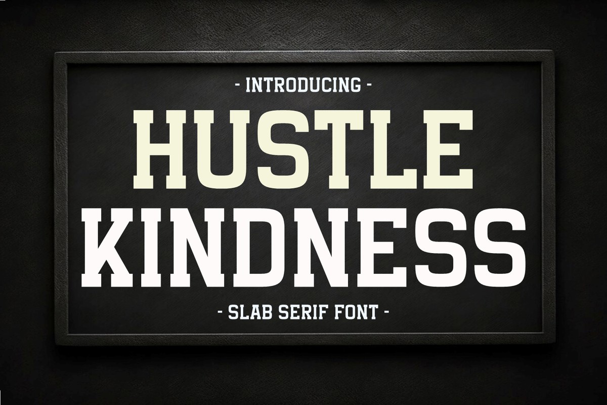 Hustle Kindness Font preview