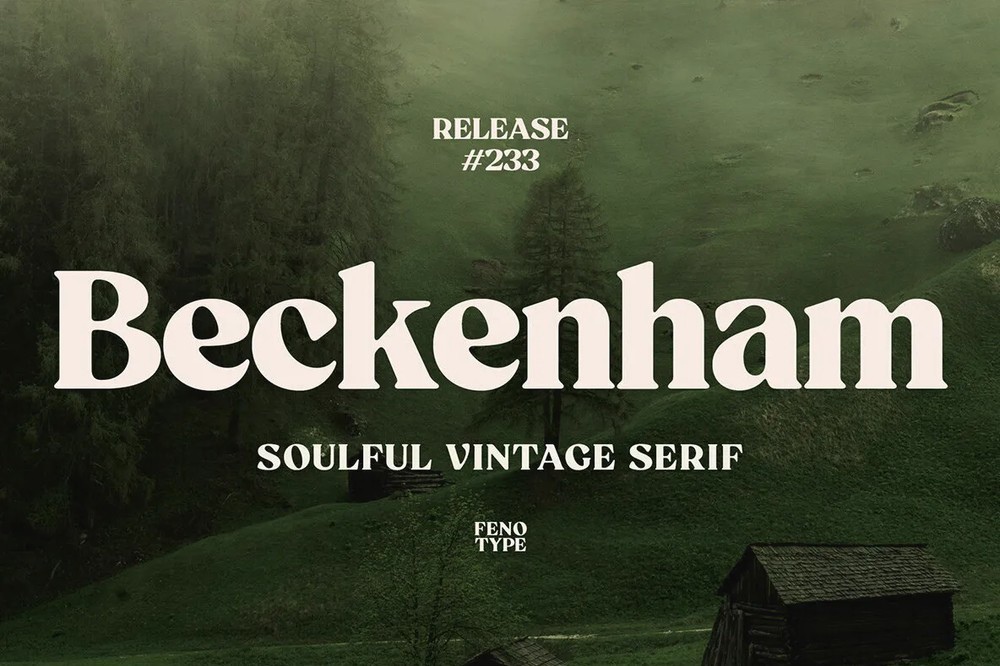 Beckenham Font preview