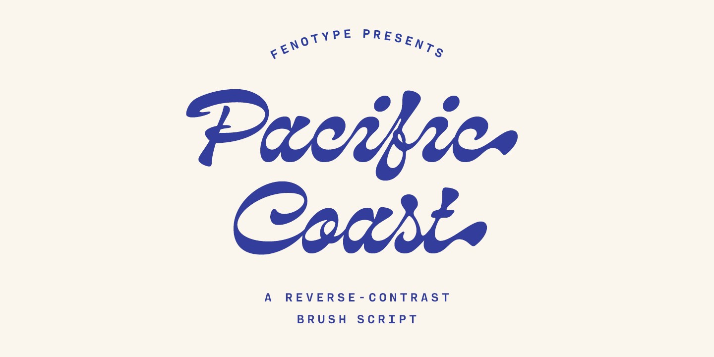 Pacific Coast Regular Font preview