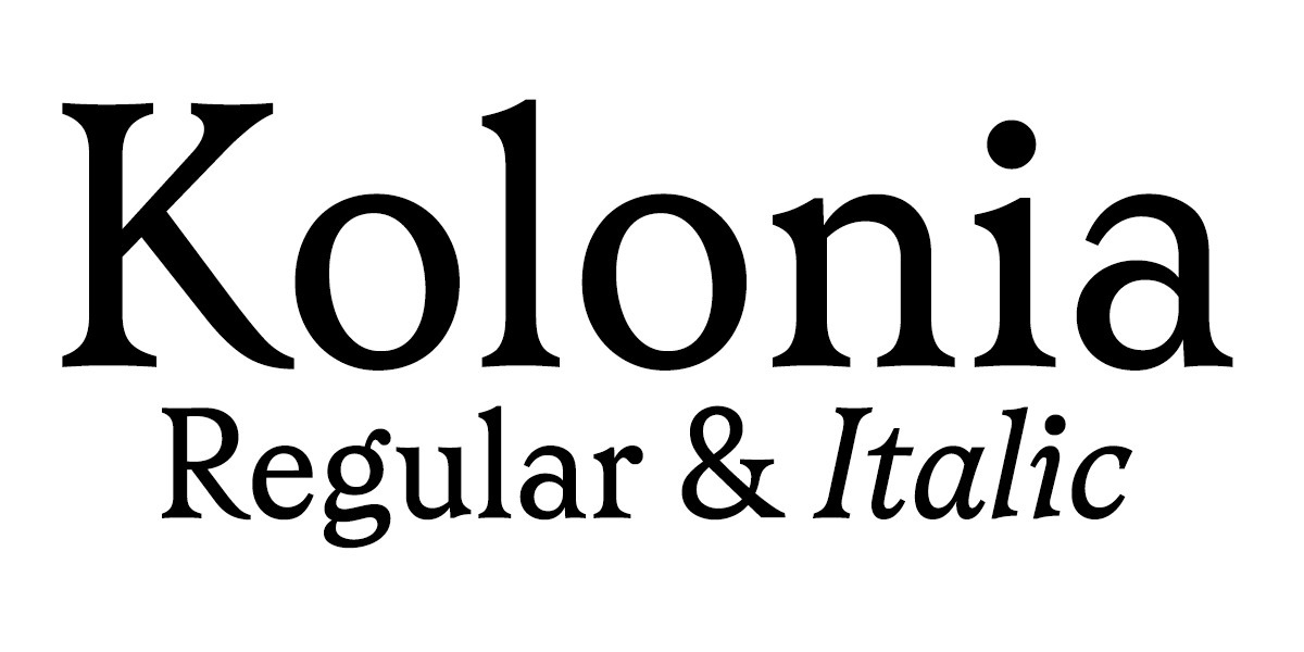 Kolonia Italic Font preview