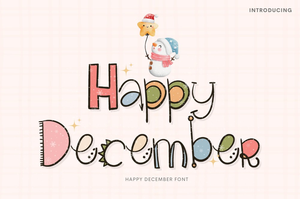 Happy December Regular Font | xFonts.pro