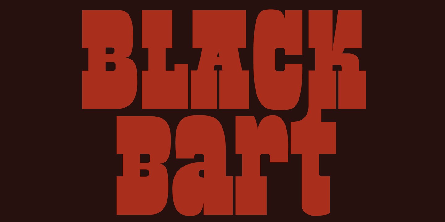 Black Bart Regular Font preview