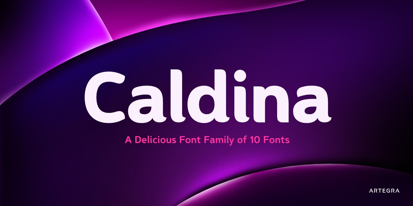 Caldina Medium Font preview