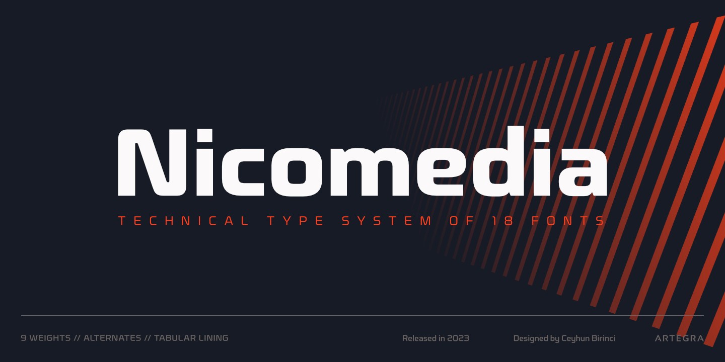 Nicomedia Font preview