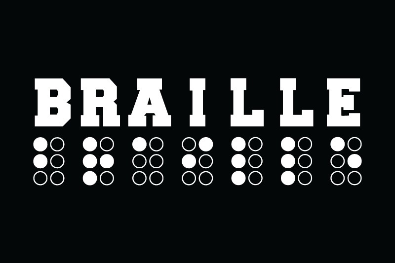 Braille Regular Font preview