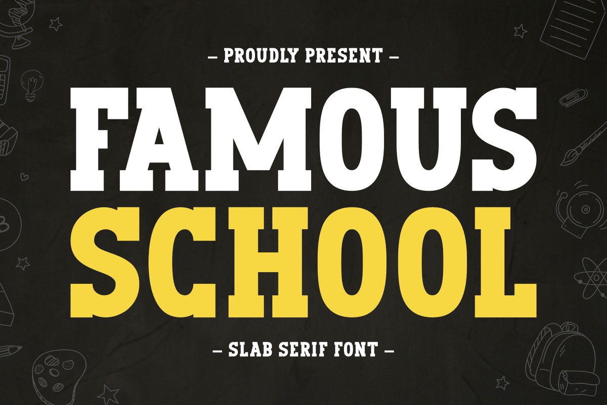 Famous School Regular Font preview