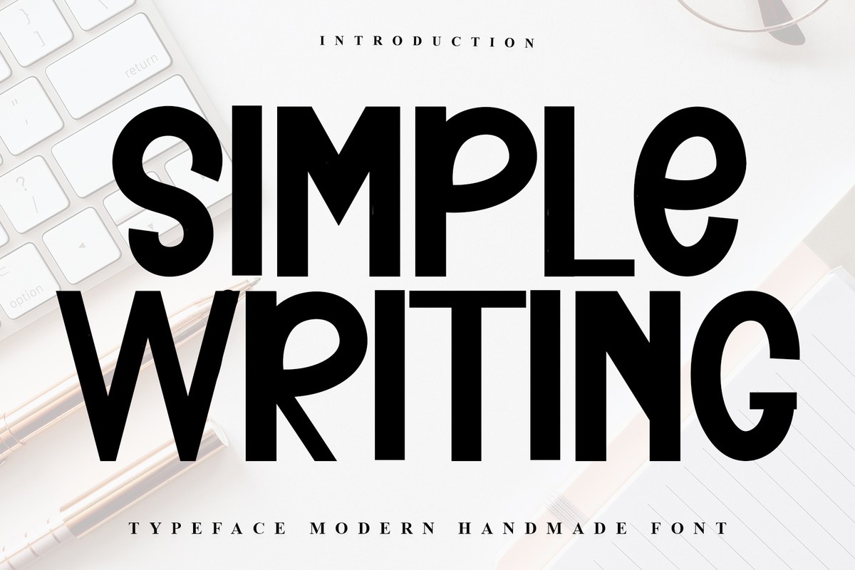 Simple Writing Font preview