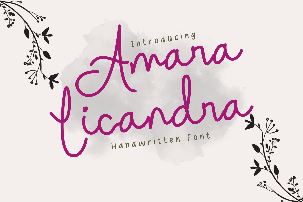 Amara Licandra Regular Font preview