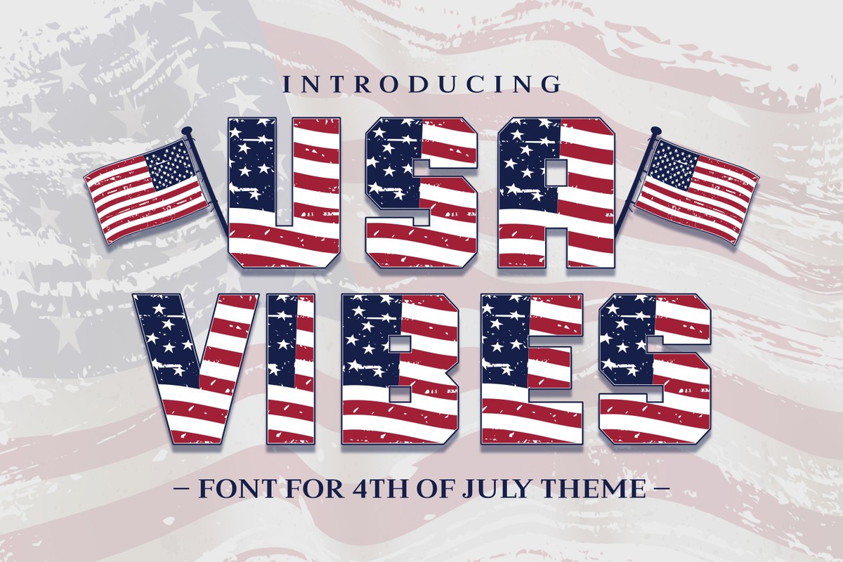 USA Vibes Regular Font preview